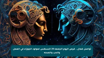 تواصل فعال.. فرص اليوم الجمعة 29 أغسطس لمولود الجوزاء في العمل والحب والصحة